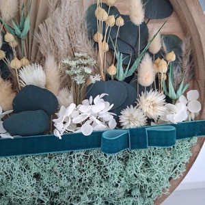 Kis virágoskert ajtódísz, falidísz - otthon & életmód - dekoráció - ajtó- és ablak dekoráció - ajtódísz & kopogtató - Meska.hu