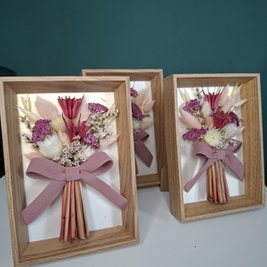 Szárított virágcsokor képkeretben - otthon & életmód - virágdekoráció - virágdíszek - fali virágdekoráció - Meska.hu