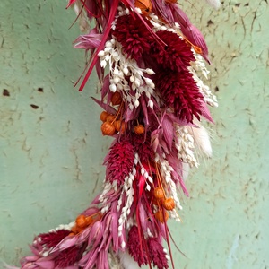 Szárazvirágos ajtódísz, falidísz  - otthon & életmód - dekoráció - ajtó- és ablak dekoráció - ajtódísz & kopogtató - Meska.hu