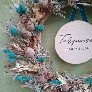 Szárazvirág koszorú - Meska.hu