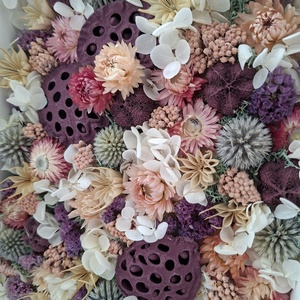 Tavaszi Képkeret szárított virágokkal - otthon & életmód - dekoráció - kép & falikép - képkeret - Meska.hu