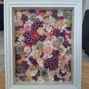 Tavaszi Képkeret szárított virágokkal, Otthon & Életmód, Dekoráció, Kép & Falikép, Képkeret, Virágkötés, MESKA