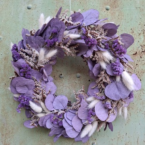 Tavaszi eukaliptuszos ajtódísz - otthon & életmód - dekoráció - ajtó- és ablak dekoráció - ajtódísz & kopogtató - Meska.hu