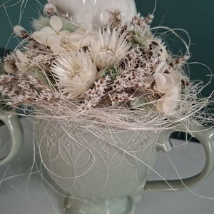  Nyuszis húsvéti szárazvirágos asztaldísz - otthon & életmód - dekoráció - asztal és polc dekoráció - asztaldísz - Meska.hu