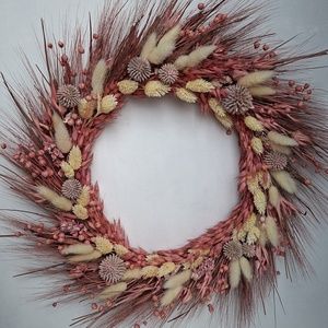 Szárazvirág koszorú - Meska.hu