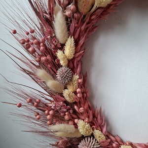 Szárazvirág koszorú - otthon & életmód - dekoráció - ajtó- és ablak dekoráció - ajtódísz & kopogtató - Meska.hu