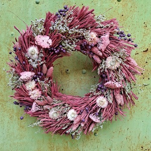 Szárazvirágos ajtódísz, koszorú - otthon & életmód - dekoráció - ajtó- és ablak dekoráció - ajtódísz & kopogtató - Meska.hu