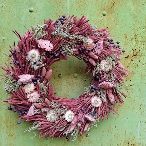 Szárazvirágos ajtódísz, koszorú - otthon & életmód - dekoráció - ajtó- és ablak dekoráció - ajtódísz & kopogtató - Meska.hu