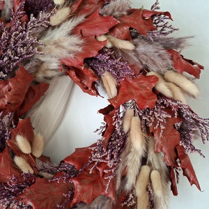  Őszi szárazvirágos ajtódísz, falidísz - otthon & életmód - dekoráció - ajtó- és ablak dekoráció - ajtódísz & kopogtató - Meska.hu