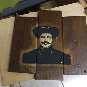 Rózsa Sándor falidekor - Meska.hu