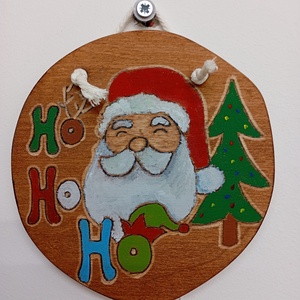 Télapó ajtódísz/falidekor, Karácsony, Karácsonyi lakásdekoráció, Karácsonyi ajtódíszek, Famegmunkálás, Festett tárgyak, MESKA