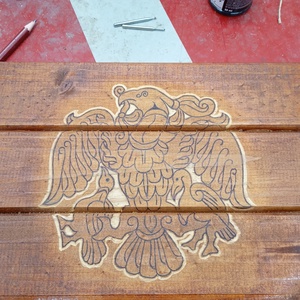 Turulmadár falidekor - művészet - festmény - festmény vegyes technika - Meska.hu