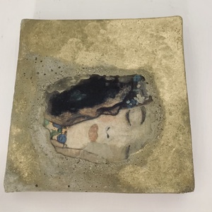 Klimt csók beton falikép, Otthon & Életmód, Dekoráció, Kép & Falikép, 3d képek, , MESKA