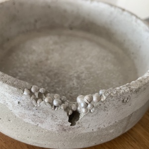 Beton Tál mécsestartóval gyöngyös - otthon & életmód - dekoráció - asztal és polc dekoráció - asztaldísz - Meska.hu