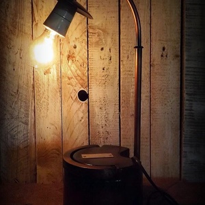 Steampunk-industrial olvasó lámpa- Szivattyú ház -  - Meska.hu