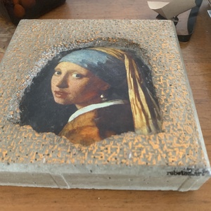 Beton lány falikép - otthon & életmód - dekoráció - kép & falikép - 3d képek - Meska.hu