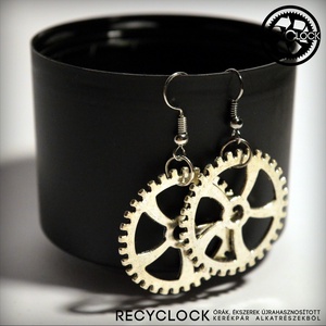 recyclock  ERR-001 bringás fülbevaló - ékszer - fülbevaló - lógós kerek fülbevaló - Meska.hu