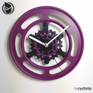 recyclock MES-007 - falióra újrahasznosított kerékpár alkatrészből, Otthon & Életmód, Dekoráció, Fali és függő dekoráció, Falióra & óra, Újrahasznosított alapanyagból készült termékek, Ötvös, MESKA
