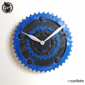 recyclock MES-029 - falióra újrahasznosított kerékpár alkatrészből, Otthon & Életmód, Dekoráció, Fali és függő dekoráció, Falióra & óra, Újrahasznosított alapanyagból készült termékek, Ötvös, MESKA