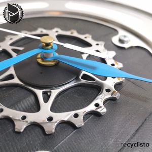 recyclock MES-031- falióra újrahasznosított kerékpár alkatrészből - otthon & életmód - dekoráció - fali és függő dekoráció - falióra & óra - Meska.hu