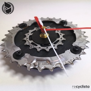 recyclock MES-S-005 - falióra újrahasznosított kerékpár alkatrészből - otthon & életmód - dekoráció - fali és függő dekoráció - falióra & óra - Meska.hu