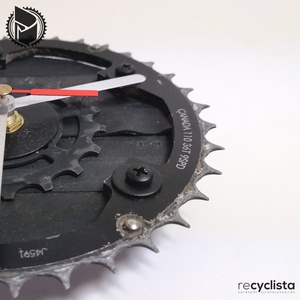 recyclock MES-S-007 - falióra újrahasznosított kerékpár alkatrészből - otthon & életmód - dekoráció - fali és függő dekoráció - falióra & óra - Meska.hu