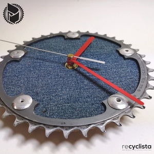 recyclock MES-S-008 - falióra újrahasznosított kerékpár alkatrészből - otthon & életmód - dekoráció - fali és függő dekoráció - falióra & óra - Meska.hu