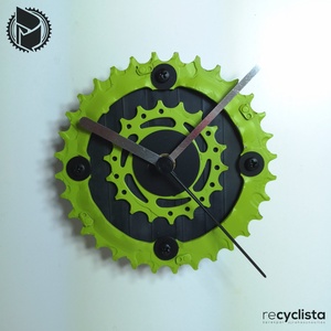 recyclock MES-S-009 - falióra újrahasznosított kerékpár alkatrészből, Otthon & Lakás, Dekoráció, Fali és függő dekoráció, Falióra & óra, Újrahasznosított alapanyagból készült termékek, Ötvös, MESKA