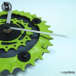 recyclock MES-S-009 - falióra újrahasznosított kerékpár alkatrészből - otthon & életmód - dekoráció - fali és függő dekoráció - falióra & óra - Meska.hu