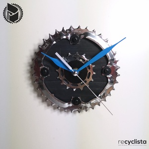 recyclock MES-S-020 - falióra újrahasznosított kerékpár alkatrészből - Meska.hu