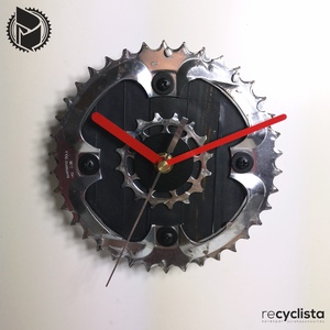 recyclock MES-S-028 - falióra újrahasznosított kerékpár alkatrészből - Meska.hu