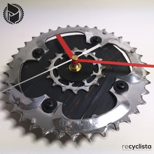 recyclock MES-S-028 - falióra újrahasznosított kerékpár alkatrészből - otthon & életmód - dekoráció - fali és függő dekoráció - falióra & óra - Meska.hu