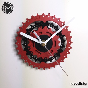 recyclock MES-S-029 - falióra újrahasznosított kerékpár alkatrészből - Meska.hu