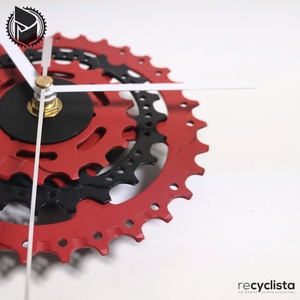 recyclock MES-S-029 - falióra újrahasznosított kerékpár alkatrészből - otthon & életmód - dekoráció - fali és függő dekoráció - falióra & óra - Meska.hu
