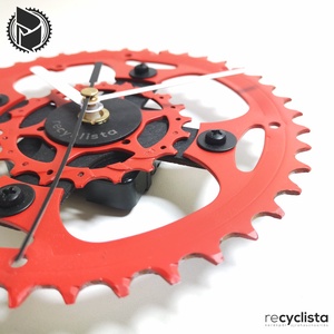 recyclock MES-027 - falióra újrahasznosított kerékpár alkatrészből - otthon & életmód - dekoráció - fali és függő dekoráció - falióra & óra - Meska.hu