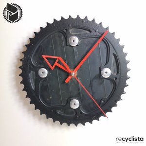 recyclock MES-028 - falióra újrahasznosított kerékpár alkatrészből - otthon & lakás - dekoráció - fali és függő dekoráció - falióra & óra - Meska.hu