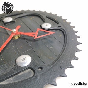 recyclock MES-028 - falióra újrahasznosított kerékpár alkatrészből - otthon & lakás - dekoráció - fali és függő dekoráció - falióra & óra - Meska.hu