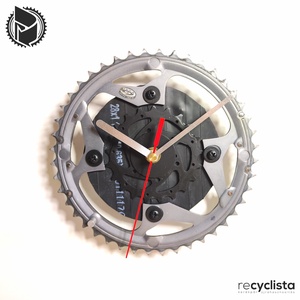 recyclock MES-040 - falióra újrahasznosított kerékpár alkatrészekből, Otthon & Lakás, Dekoráció, Fali és függő dekoráció, Falióra & óra, Újrahasznosított alapanyagból készült termékek, Ötvös, Meska