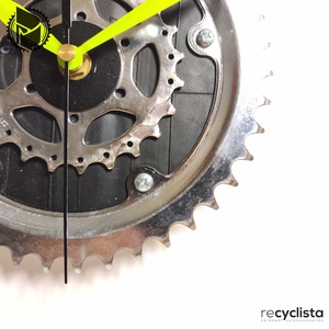 recyclock MES-047 - falióra újrahasznosított kerékpár alkatrészekből  - otthon & életmód - dekoráció - fali és függő dekoráció - falióra & óra - Meska.hu