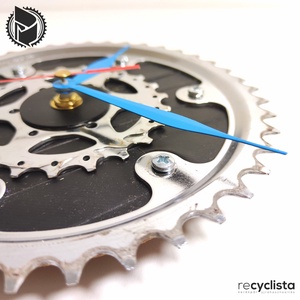 recyclock MES-049 - falióra újrahasznosított kerékpár alkatrészekből  - otthon & életmód - dekoráció - fali és függő dekoráció - falióra & óra - Meska.hu
