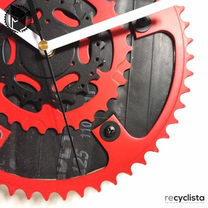 recyclock MES-054 - falióra újrahasznosított kerékpár alkatrészekből - méregzöld - otthon & életmód - dekoráció - fali és függő dekoráció - falióra & óra - Meska.hu