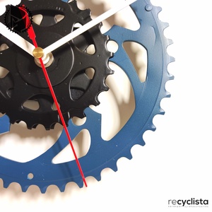 recyclock MES-055 - falióra újrahasznosított kerékpár alkatrészekből - méregzöld - otthon & életmód - dekoráció - fali és függő dekoráció - falióra & óra - Meska.hu