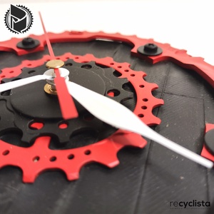 recyclock MES-063 - falióra újrahasznosított kerékpár alkatrészekből - otthon & életmód - dekoráció - fali és függő dekoráció - falióra & óra - Meska.hu