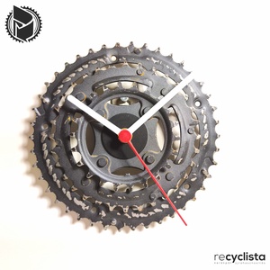 recyclock MES-064 - falióra újrahasznosított kerékpár alkatrészekből - otthon & lakás - dekoráció - fali és függő dekoráció - falióra & óra - Meska.hu