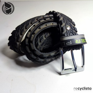 recyclista tireBELT-053 öv újrahasznosított kerékpárgumiból - Meska.hu