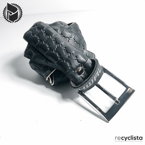 recyclista tireBELT-054 öv újrahasznosított kerékpárgumiból - Meska.hu