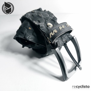 recyclista tireBELT-055 öv újrahasznosított kerékpárgumiból - Meska.hu