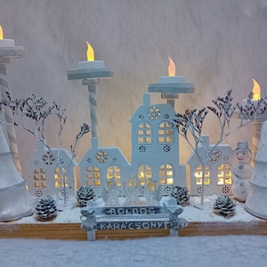 Adventi, karácsonyi asztaldísz - karácsony - adventi díszek - adventi asztaldísz - Meska.hu