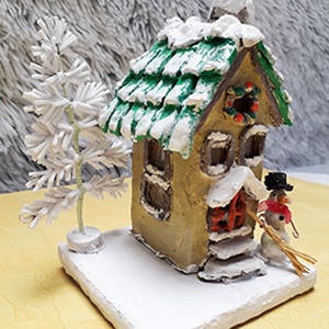 Karácsonyi dekoráció, led világítással - Meska.hu