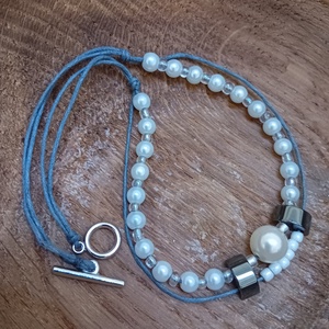 Kézműves nyaklánc - ékszer - nyaklánc - gyöngyös nyaklánc - Meska.hu